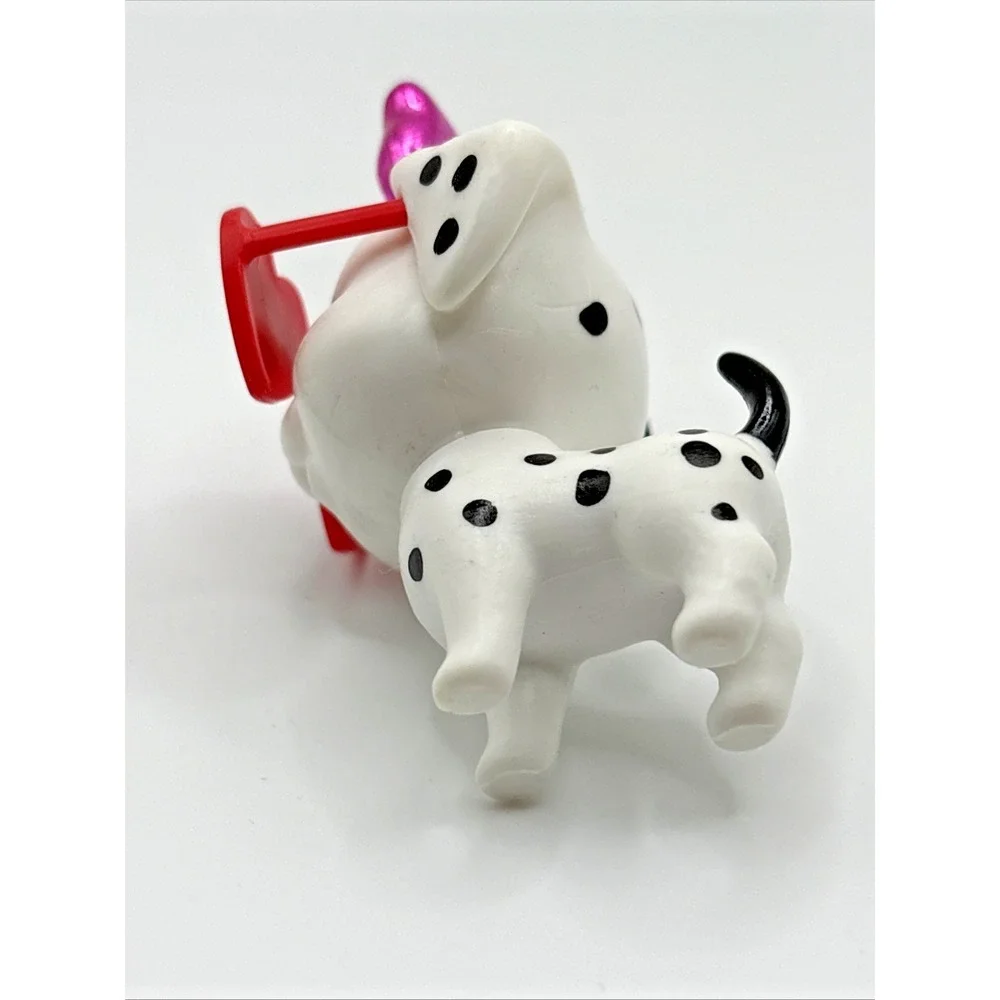 2022‎ Barbie Extra Doll White & Black Puppy Dog Red Heart Glasses Dalmatian Toy